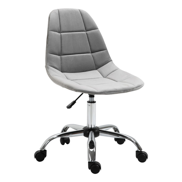 Chaise de bureau opérative en tissu velouté gris acquista