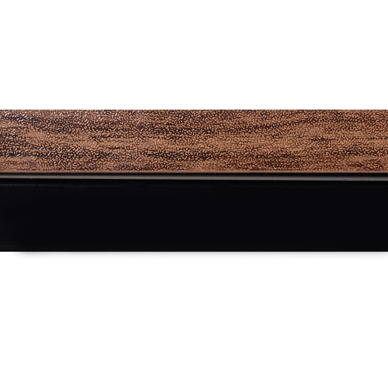 Mobile TV 120x40x45 cm in Metallo e Truciolare Nero e Marrone