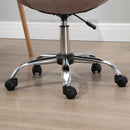 Sedia Poltrona Operativa da Ufficio in Tessuto Vellutato Rosa