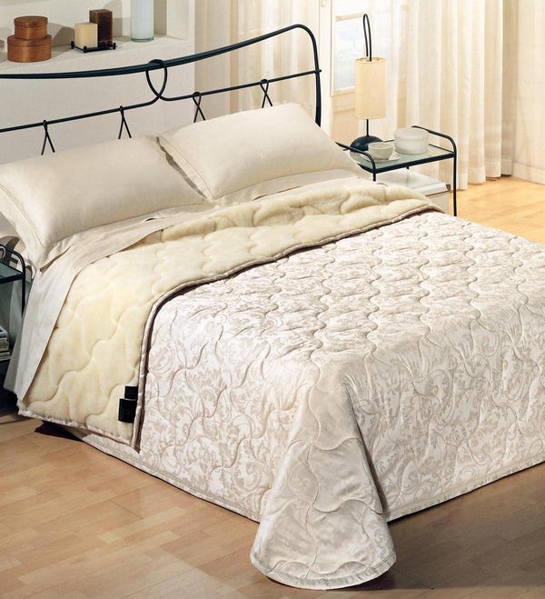sconto Couette 80gr en Coton et Laine Mérinos Cober Fiaba Beige Différentes Tailles