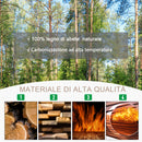 Portapiante Fioriera da Giardino 3 Ripiani 61x48x118 cm in Legno Carbonizzato