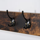 Appendiabiti Panchina per Ingresso con Scarpiera 100x40x184 cm in Metallo Nero e Marrone