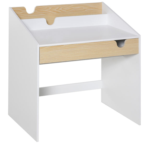prezzo Bureau avec Bibliothèque pour Enfants 70x50x75 cm en Bois Blanc