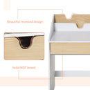 Scrivania con Libreria per Bambini 70x50x75 cm in Legno Bianca