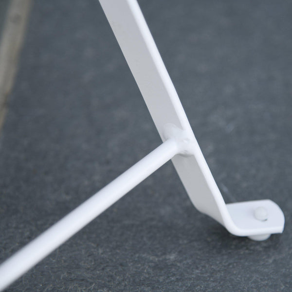 Ensemble de table basse et 2 chaises de jardin pliantes en métal blanc online