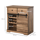 Credenza da Cucina 80x39x86 cm in Legno Naturale