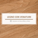 Scrivania con Cassetti e Mensole 105x55x100 cm in Metallo e Legno Truciolare Naturale