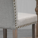 Set 2 Sedie Imbottite 51x64x99,5 cm in Tessuto  Grigio chiaro