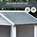 Voliera Gabbia per Uccelli 80,5x57x158,5 cm in Legno Grigio