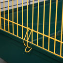 Gabbia per Conigli 2 Ripiani 118x59x102 cm in Filo Metallico Verde