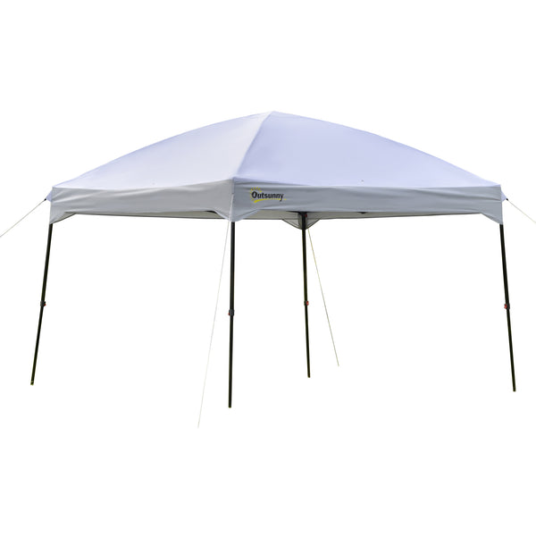 online Tonnelle de jardin pliante 3x3m en tissu Oxford blanc