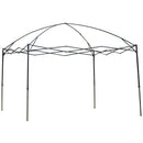 Gazebo da Giardino Pieghevole 3x3m in Tessuto Oxford Bianco