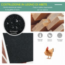 Pollaio Gabbia per Galline da Esterno 290x71x119 cm in Legno 