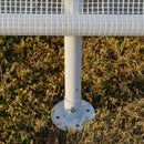 Serra da Giardino con 8 Finestre 600x300x240 cm in Acciaio Bianca