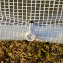 Serra da Giardino con 8 Finestre 600x300x240 cm in Acciaio Bianca