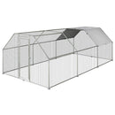 Pollaio Gabbia per Galline da Esterno 280x570x195 cm in Metallo 