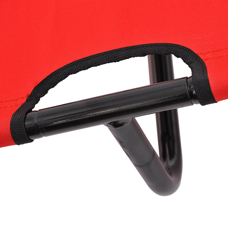 Brandina Portatile per Cani 78x68x20 cm Fino a 18Kg in Metallo e Tessuto Oxford Rosso