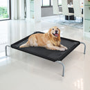 Brandina Portatile per Cani 110x80x20 cm Fino a 31,8Kg in Metallo e Tessuto a Rete Nero