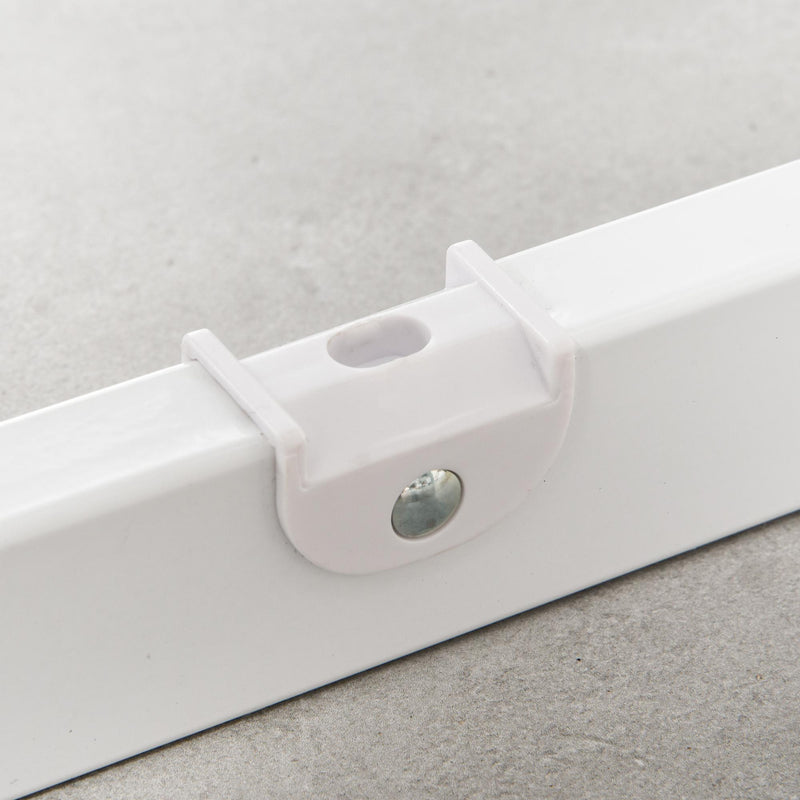 Cancelletto Bambini Barriera di Protezione 71x72,5 cm in Metallo Bianco