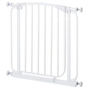 Cancelletto Bambini Barriera di Protezione 71x72,5 cm in Metallo Bianco