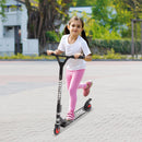 Monopattino 2 Ruote Pieghevole in Alluminio Nero