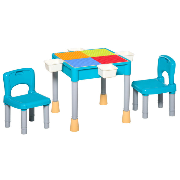 online Table Container et 2 Chaises pour Enfants en Polypropylène Multicolore