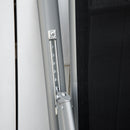 Sedia da Giardino Pieghevole 65x55x107 cm in Alluminio e Textilene Nera