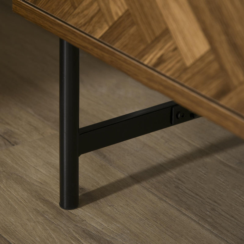 Comodino 2 Cassetti 48x39,5x61 cm in Legno Noce