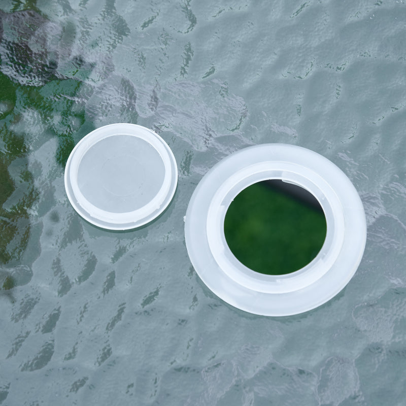 Tavolo da Giardino 120x80x70 cm in Metallo e Vetro Temperato Grigio