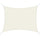 Voile d'Ombrage Rectangulaire 4x6m en Polyester Blanc Crème