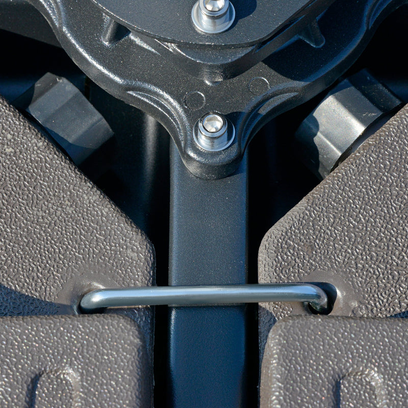 Base per Ombrellone da Giardino Ø100x10,5 cm in HDPE Marrone