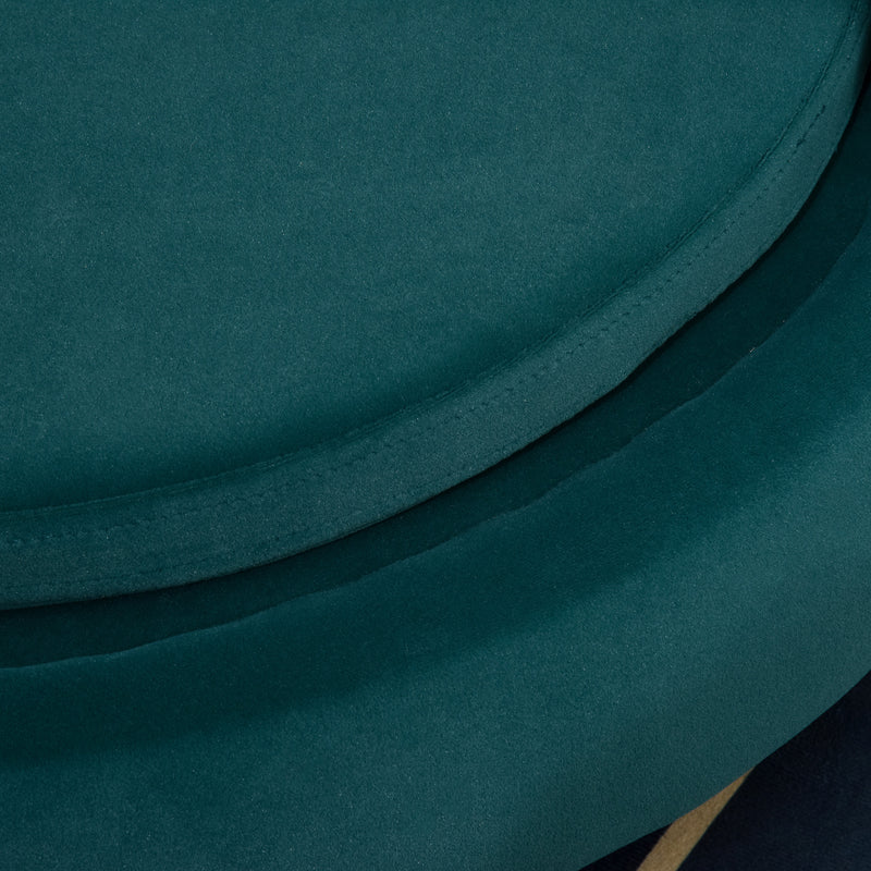 Divano per Cani Imbottito 65x64x37 cm in Tessuto Vellutato Verde