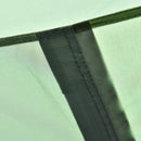 Tenda da Campeggio Pop Up 4-5 Persone 263,5x220x123 cm con Porte e Finestre Verde e Grigio