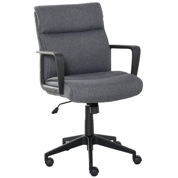 sconto Chaise de bureau exécutif en tissu gris