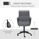 Sedia Poltrona Direzionare da Ufficio in Tessuto Grigio