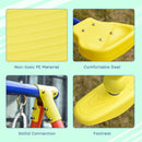 Altalena da Giardino 4 Posti 290x180x196 cm con Cavallina in Metallo