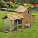 Pollaio da Giardino per 2 Galline 150,5x54x87 cm in Legno