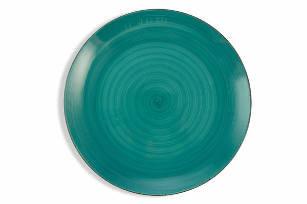 sconto Set de 6 assiettes plates Ø27x3,5 cm en grès VdE Tivoli 1996 Baita Azzurri