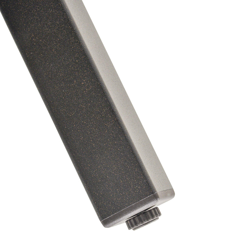 Set Tavolino e 2 Sedie da Giardino in Acciaio Nero