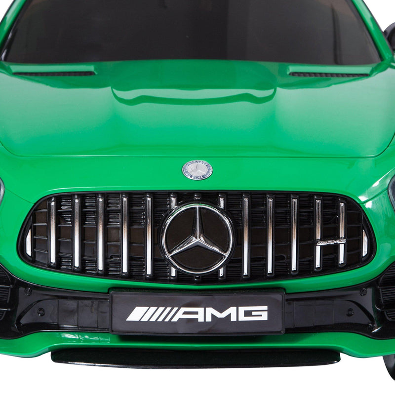 Macchina Elettrica per Bambini 12V con Licenza Mercedes GTR AMG Verde