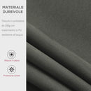 Tenda da Sole Avvolgibile a Parete 3,5x2,5m in Alluminio e Poliestre Grigia