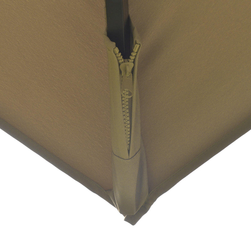 Ombrellone da Giardino Decentrato 3x3m in Alluminio e Poliestre Khaki