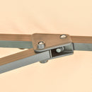 Ombrellone da Giardino Decentrato 3x3m in Alluminio e Poliestre Khaki