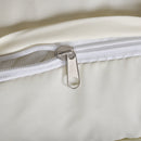 Lettino Prendisole Pieghevole da Giardino 198x68x50 cm in Rattan Nero e Bianco Crema