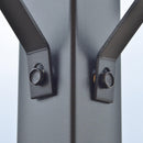 Gazebo da Giardino 3,25x3,25m con Telo Estraibile Marrone Chiaro