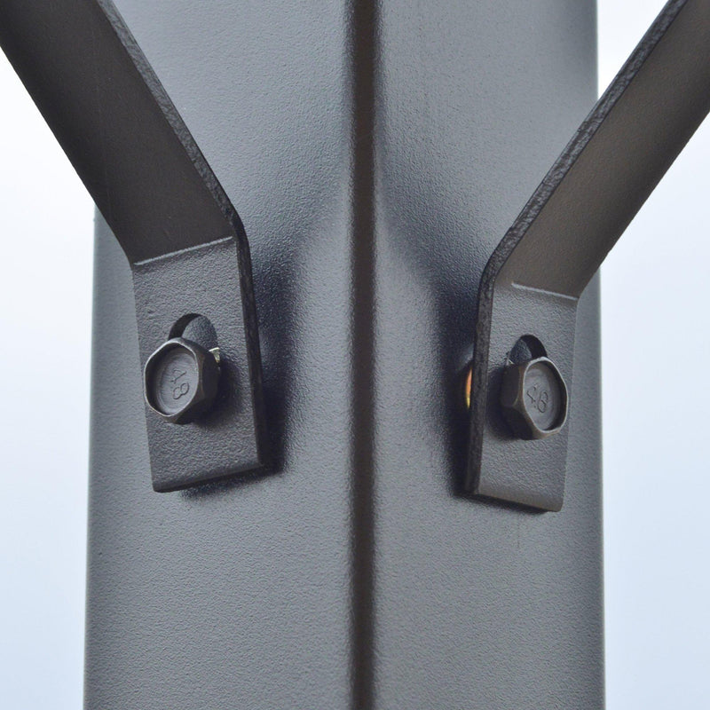 Gazebo da Giardino 3,25x3,25m con Telo Estraibile Marrone Chiaro