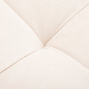 Divano Letto Singolo 2 Posti 213x112x83 cm in Tessuto Beige