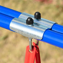 Altalena per Bambini da Giardino 140x110x120 cm Seggiolino con Cintura di Sicurezza Multicolor