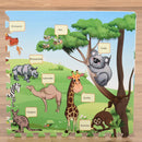 Tappeto Puzzle in EVA 24 Pezzi 61x61 cm Multicolore