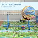 Tappeto Puzzle in EVA 24 Pezzi 61x61 cm Multicolore